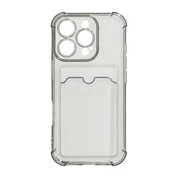 iPhone 16 Pro Max Deksel Kortholder Støtsikker Svart