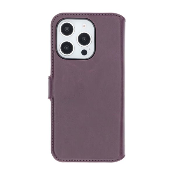 Rvelon iPhone 16 Pro Max Etui Detachable Wallet Case Lilla