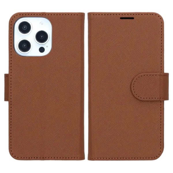 iPhone 16 Pro Max Etui med Stativ Brun