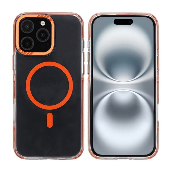 Rvelon iPhone 16 Pro Max Deksel TPU MagSafe Oransje