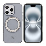 Rvelon iPhone 16 Pro Max Deksel Roterbart Stativ Grå