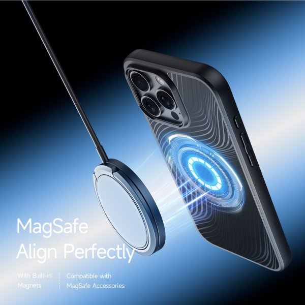 Dux Ducis iPhone 16 Pro Max Deksel Aimo Series MagSafe Svart