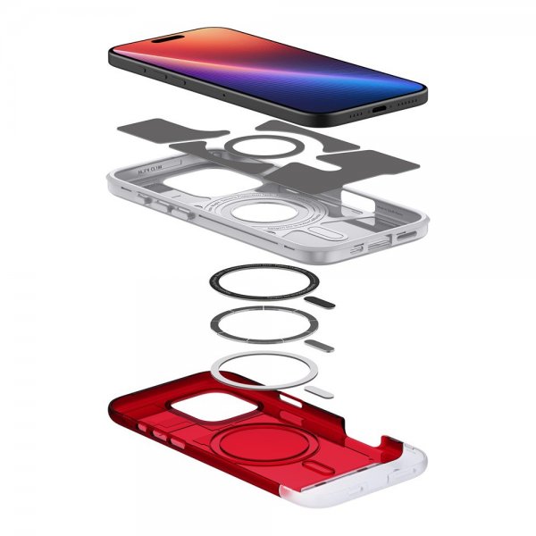Spigen iPhone 16 Pro Max Deksel Classic C1 MagFit Ruby