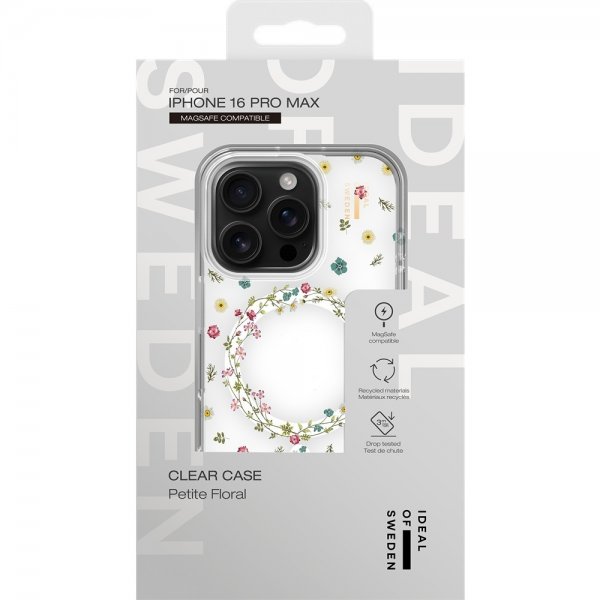 Ideal of Sweden iPhone 16 Pro Max Deksel Clear Case MagSafe Petite Floral