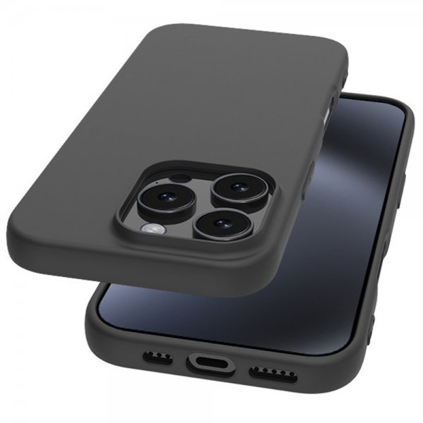 Nordic Covers iPhone 16 Pro Max Deksel Feather Series Raven Black