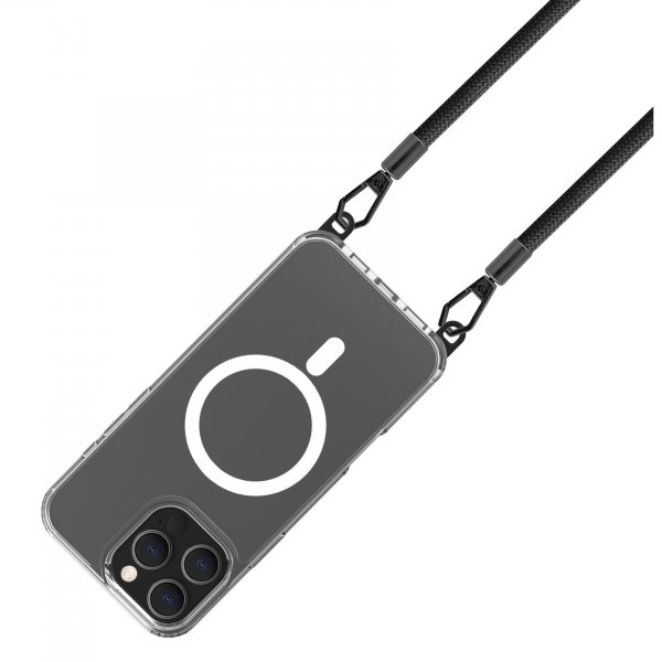 Celly iPhone 16 Pro Max Deksel Freedom Necklace MagSafe Transparent
