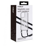Celly iPhone 16 Pro Max Deksel Freedom Necklace MagSafe Transparent