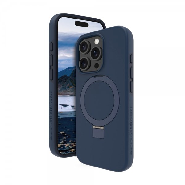 dbramante1928 iPhone 16 Pro Max Deksel Iceland Ultra D3O MagSafe Kickstand Blå