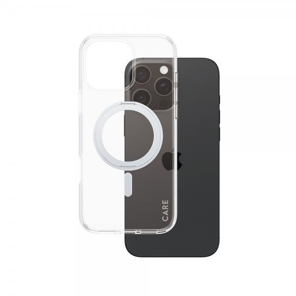 CARE by PanzerGlass iPhone 16 Pro Max Deksel Kickstand MagSafe Sølv