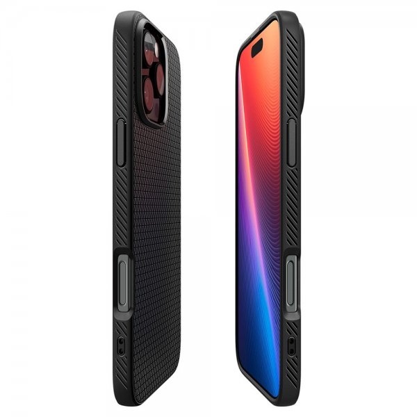 Spigen iPhone 16 Pro Max Deksel Liquid Air Matte Black