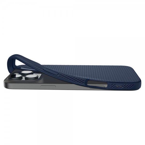 Spigen iPhone 16 Pro Max Deksel Liquid Air Navy Blue