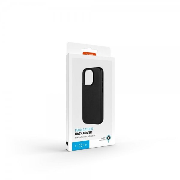 Fixed iPhone 16 Pro Max Deksel MagLeather Svart
