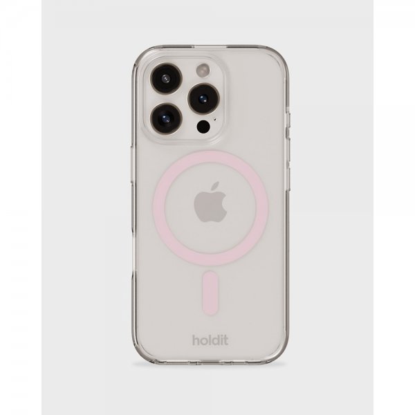 holdit iPhone 16 Pro Max Deksel MagSafe Case Rosa