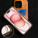 iPhone 16 Pro Max Deksel med To Kortlommer Mørkebrun
