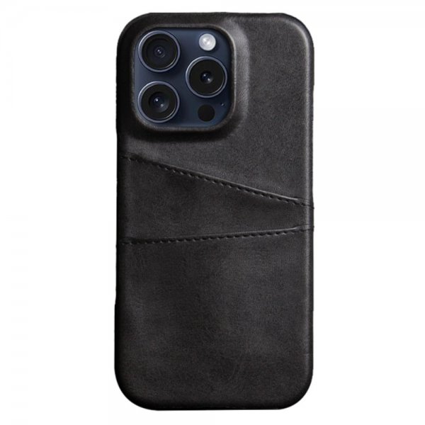 iPhone 16 Pro Max Deksel med To Kortlommer Svart