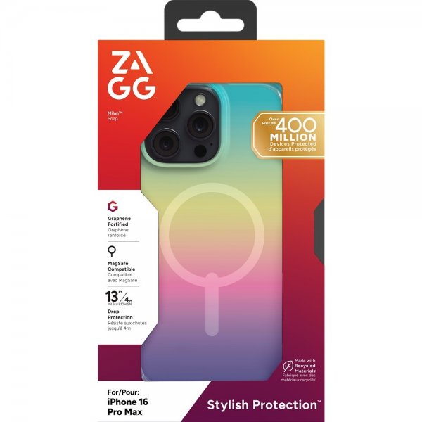 Zagg iPhone 16 Pro Max Deksel Milan Snap Deep Aurora