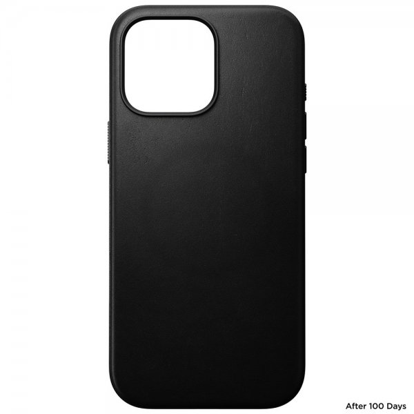 Nomad iPhone 16 Pro Max Deksel Modern Leather Case Svart