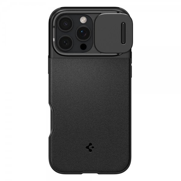 Spigen iPhone 16 Pro Max Deksel Optik Armor MagFit Svart