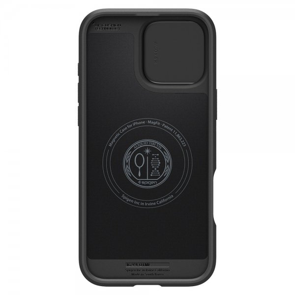 Spigen iPhone 16 Pro Max Deksel Optik Armor MagFit Svart