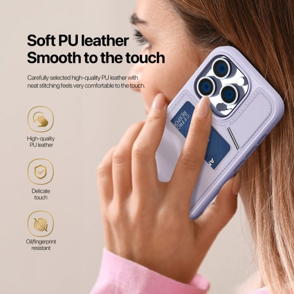 Dux Ducis iPhone 16 Pro Max Deksel Rafi II Series MagSafe Lilla