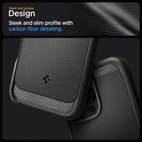 Spigen iPhone 16 Pro Max Deksel Rugged Armor MagFit Matte Black
