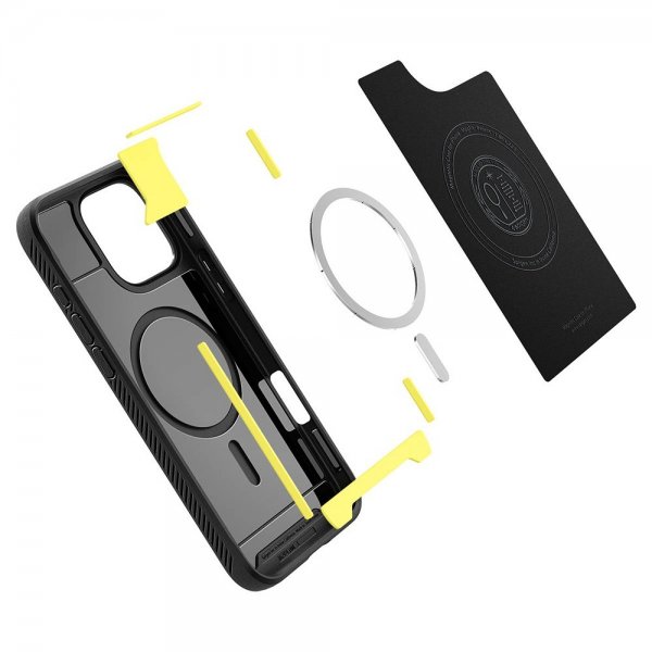 Spigen iPhone 16 Pro Max Deksel Rugged Armor MagFit Matte Black