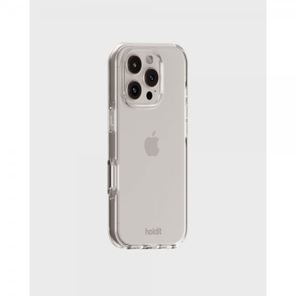 holdit iPhone 16 Pro Max Deksel Seethru Hvit