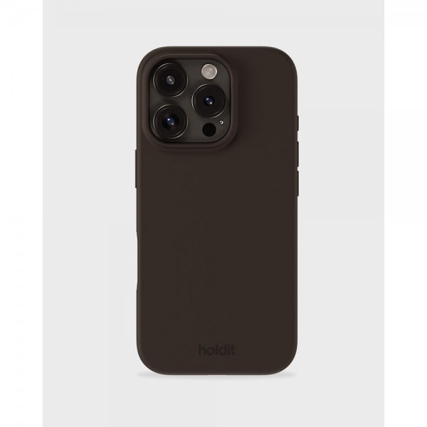 holdit iPhone 16 Pro Max Deksel Silikon Chocolate
