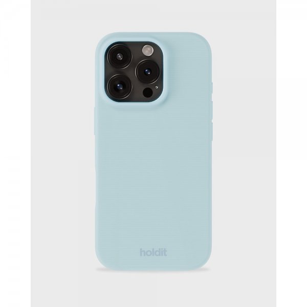 holdit iPhone 16 Pro Max Deksel Silikon Mineral Blue