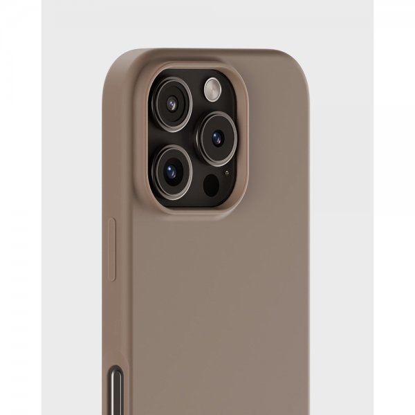 holdit iPhone 16 Pro Max Deksel Silikon Mocha Brown