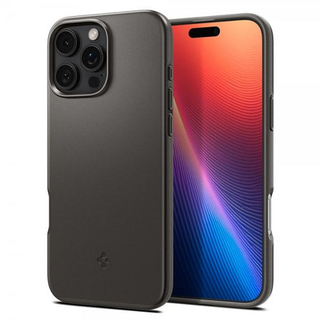 Spigen iPhone 16 Pro Max Deksel Thin Fit MagFit Gunmetal