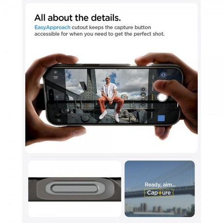 Spigen iPhone 16 Pro Max Deksel Thin Fit MagFit Gunmetal