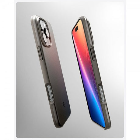 Spigen iPhone 16 Pro Max Deksel Thin Fit MagFit Gunmetal