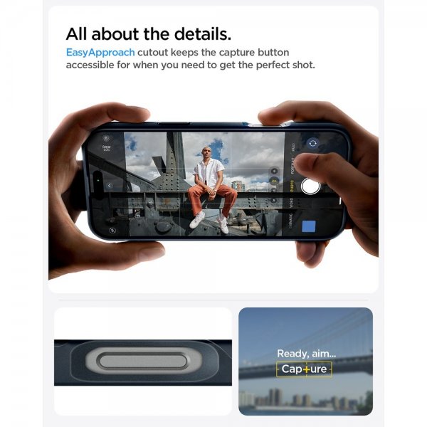 Spigen iPhone 16 Pro Max Deksel Thin Fit MagFit Metal Slate