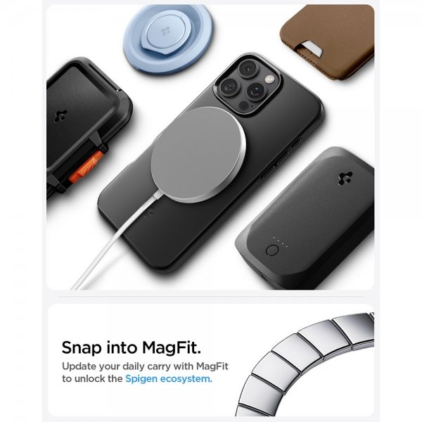 Spigen iPhone 16 Pro Max Deksel Thin Fit MagFit Svart