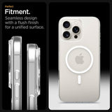 Spigen iPhone 16 Pro Max Deksel Thin Fit T MagFit Clear White