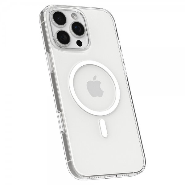Spigen iPhone 16 Pro Max Deksel Thin Fit T MagFit Clear White
