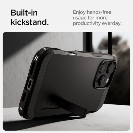 Spigen iPhone 16 Pro Max Deksel Tough Armor MagFit Svart