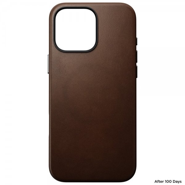 Nomad iPhone 16 Pro Max Deksel Traditional Leather Case Brun