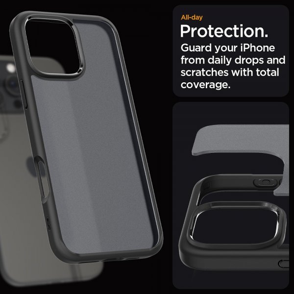 Spigen iPhone 16 Pro Max Deksel Ultra Hybrid Frost Black
