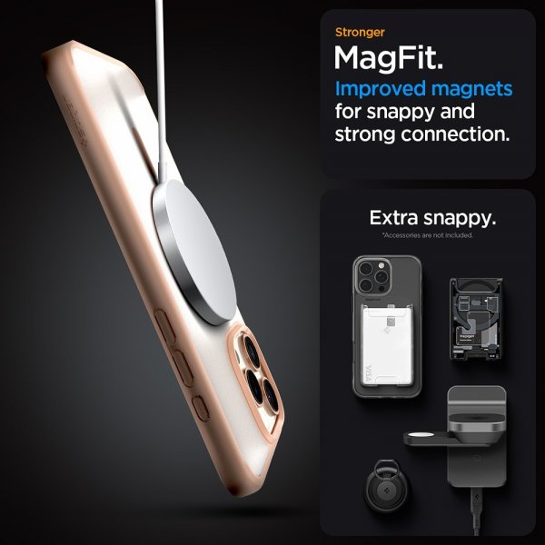 Spigen iPhone 16 Pro Max Deksel Ultra Hybrid MagFit Frost Rose Titanium