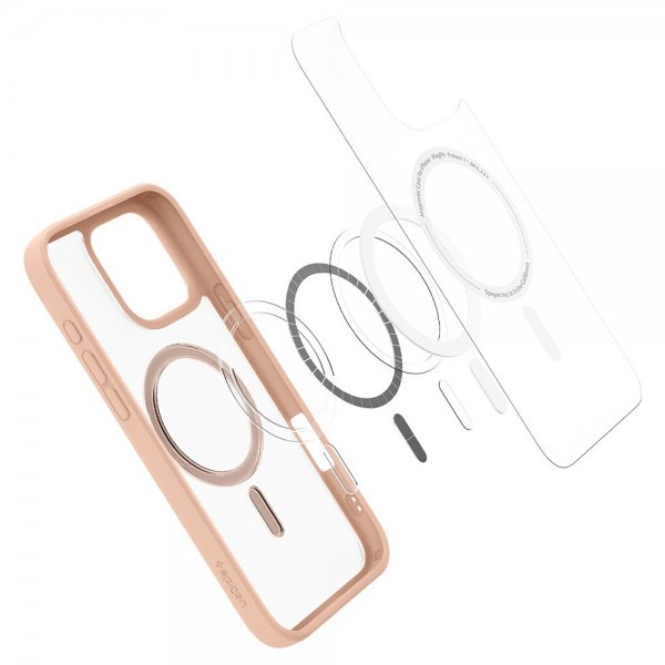 Spigen iPhone 16 Pro Max Deksel Ultra Hybrid MagFit Frost Rose Titanium