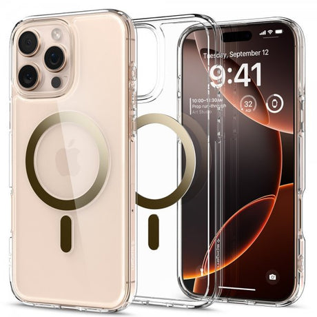 Spigen iPhone 16 Pro Max Deksel Ultra Hybrid MagFit Gull