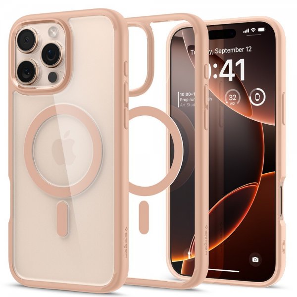 Spigen iPhone 16 Pro Max Deksel Ultra Hybrid MagFit Rose Titanium