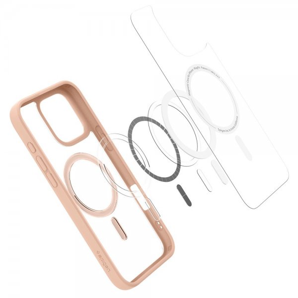 Spigen iPhone 16 Pro Max Deksel Ultra Hybrid MagFit Rose Titanium