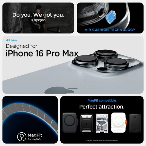 Spigen iPhone 16 Pro Max Deksel Ultra Hybrid Neo One MagFit
