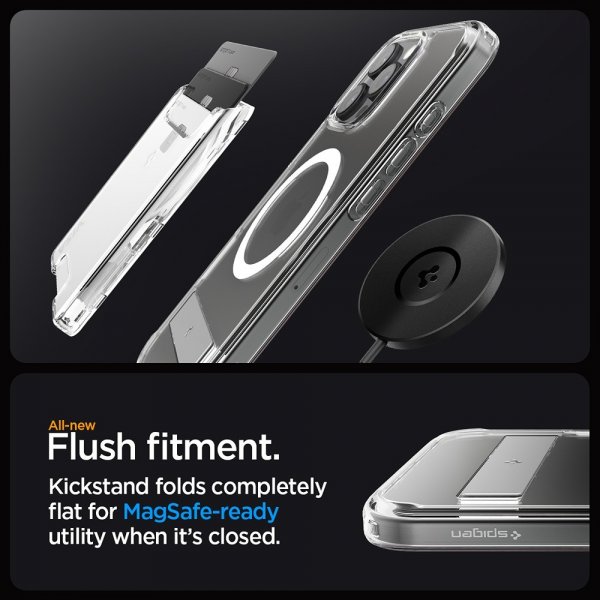 Spigen iPhone 16 Pro Max Deksel Ultra Hybrid S MagFit Crystal Clear