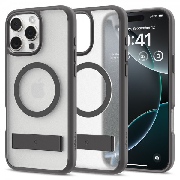 Spigen iPhone 16 Pro Max Deksel Ultra Hybrid S MagFit Frost Gray