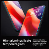 Spigen iPhone 16 Pro Max/iPhone 17 Pro Max Skjermbeskytter GLAS.tR EZ Fit 2-pakning