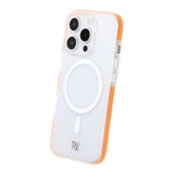 Rvelon iPhone 16 Pro Deksel Korrugerte MagSafe Oransje